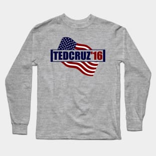 Ted Cruz US Flag Long Sleeve T-Shirt